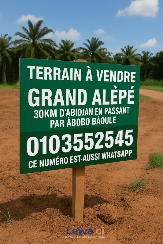 TERRAIN A VENDRE