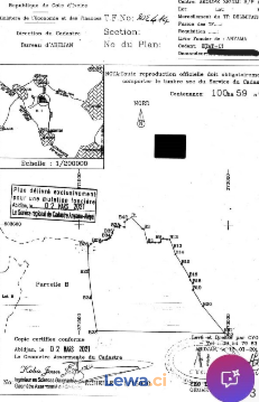 Une grande parcelle à l’autoroute du nord entre le pk26 à pk