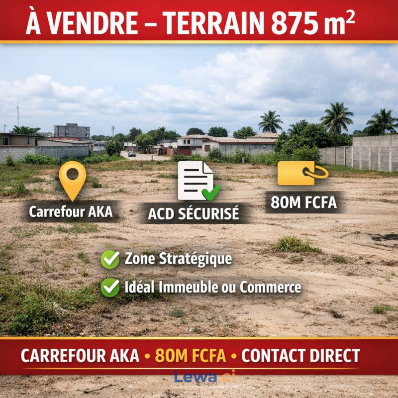 Terrain autoroute Grand-Bassam