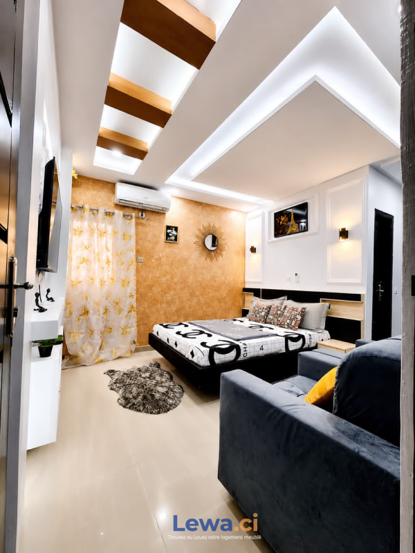 Appartement 1 pièces à louer à Cocody : 450,000 FCFA par mois - Demarcho.ci : Appartement à louer à Cocody. Prix : 450 000 FCFA par mois. 1 Chambre; 2 Salles de bains; 300 m².
