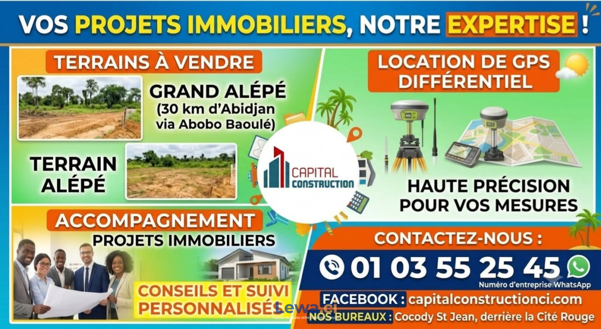 CAPITAL CONSTRUCTION MET SON EXPERTISE A VOTRE SERVICE